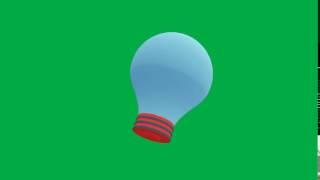 Light Bulb Green Screen