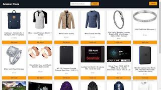 Amazon Clone using Html, Css and Javascript under 19 minutes