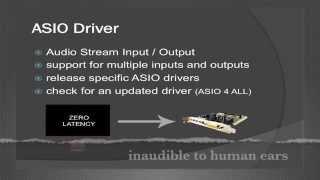 Driver and Buffer, Audio Driver Types and Latency