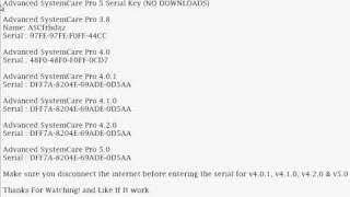Advanced SystemCare Pro 5 Serial Key (NO DOWNLOADS)