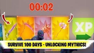 Fortnite SURVIVE 100 DAYS (Unlocking Mythics) | Fortnite Survival Map "SURVIVE 100 DAYS"