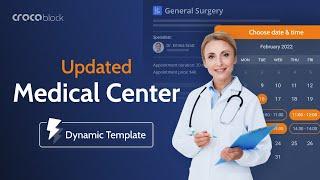 Doctor Appointment Website Template Overview | Medcenter Dynamic Template