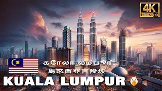 Petronas Towers, Kuala Lumpur, Malaysia The Tallest Twin Towers in the World (4K HDR)