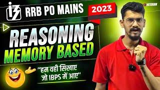 RRB PO Mains Reasoning Memory Based Paper 2023 | RRB PO Memory Based Paper | Veteran | Yashraj Sir