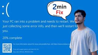 Your device ran into a problem and needs to restart Windows 10/11 | Blue Screen Error