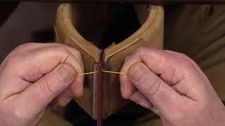 How to Hand Stitch Leather - Saddle Stitch -  Modern Style - Tutorial Part 2