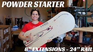 Create Your Own Balance Board for Snowboarding | Si Boards Powder Starter with 8" Extensions