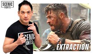 Knife Expert Breaks Down the Karambit Knife Fight in Extraction with Chris Hemsworth | Scenic Fights