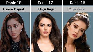 Top 30 Most Beautiful Turkish Actress in 2023.