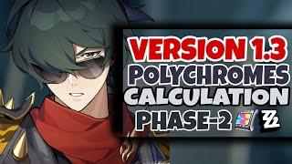 NEW UPDATE! VERSION 1.3 POLYCHROME CALCULATION PHASE 2 - Zenless Zone Zero