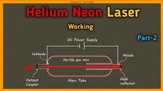 He Ne laser working | Akash K Tutorials