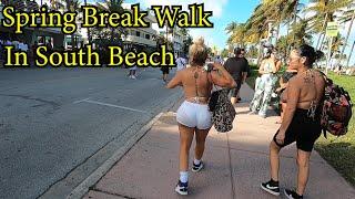 Walk Miami Beach Spring Break 2021 | South Beach Walk 001