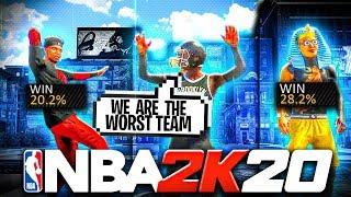 WORST RECORDS IN 2K HISTORY TEAM UP WITH FIRST LEGEND CHOC DF! HARDEST MYPARK CHALLENGE! NBA 2K20