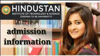 Hindustan Institute of Technology & Science Chennai|admission information|scholarship eligiblity|