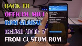 Cara Balik ke ROM MIUI Global Redmi Note 7 Dari Custom ROM Lewat TWRP