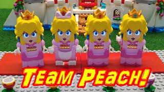 LEGO Peach Team 4x Peach Power UP!