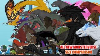 All New Monsterverse Size Comparison | Kaiju Animation
