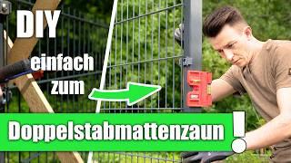 Doppelstabmattenzaun montieren | DIY Gartenzaun - Aufbau EINFACH erklärt