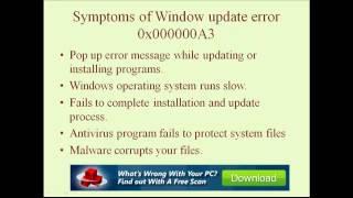Fix Windows update error 0x000000A3