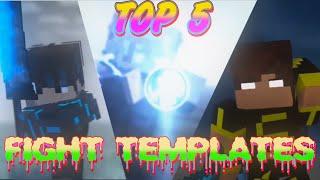 TOP 5 FIGHT TEMPLATES ( INTRO NO TEXT ) [ MINE IMATOR ] MINECRAFT ANIMATIONS