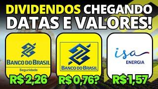 MEGA DIVIDENDOS | BBAS3, BBSE3 e ISAE4 | ATENÇÃO NAS DATAS E VALORES DO DIVIDENDO PROJETIVO