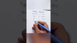 Common Synonyms #Handwriting #viral #trend #Englishvideo #newshort