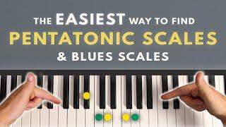 The EASIEST Way To Memorize Pentatonic Scales & Blues Scales (Major & Minor) On Piano