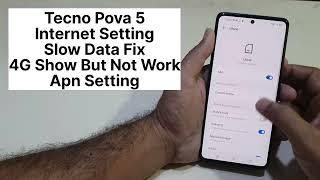 Tecno Pova 5 InterNet Setting | How to Making Apn