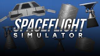 NEW Space Station Parts and Engines Update in Spaceflight Simulator