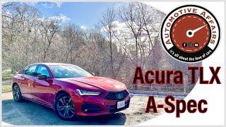 A Quick Look At The 2024 Acura TLX A-SPEC + 0 to 100 KM/H | Automotive Affairs