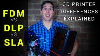 3D Printer differences explained: FDM vs DLP vs SLA