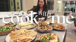 【Cooking for my husband】14 course meal, in-laws in town, easy asian recipes | Tiffycooks Vlog