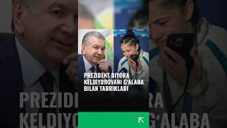 Prezident Diyora Keldiyorovani gʻalaba bilan tabrikladi