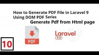(10) Generate Pdf from Html page | Generate Simple pdf file using dompdf in Laravel