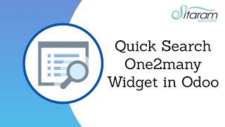 One2many - Quick Search Widget in Odoo