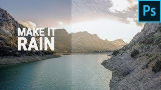 How you can make Rain in Photoshop | Rain Effect in Less Than 1 Minute | Photoshop Tutorials