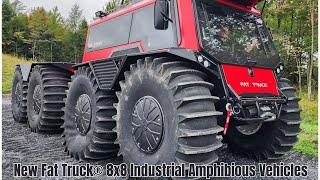 Unstoppable Power | Climbs Vertical Walls | New Fat Truck® 8x8 Industrial Amphibious Vehicles