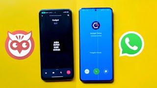 NumBuster VS Whatsapp incoming call ,Samsung+Redmi Note