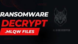 Decrypt Ransomware Encrypted File | Stop/DJVU ransomware| . files decrypted| How to decrypt .   file