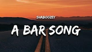 Shaboozey - A Bar Song (Lyrics) "someone pour me up a double shot of whiskey"