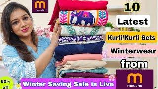  Meesho Huge Kurta Sets, Kurtis, Winter wear & Dresses Haul Starting Rs.359|️Meesho Haul