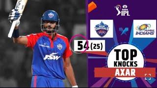 AXAR PATEL VS MI ||. half century in ipl