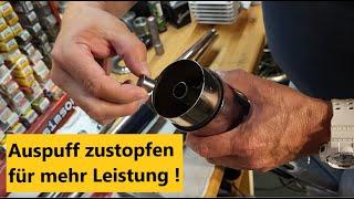 Simson Auspuff zustopfen = 10% mehr Leistung ! GPS Vmax Test ! Unfassbar !