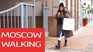 Malaya Nikitskaya street Moscow Moscow street walk 2022 Moscow street scenes. Moscow walking tour 4k