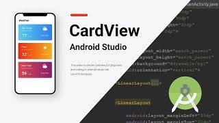 How to use CardView in Android Studio | Tutorial xml