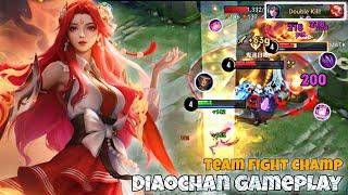 Diaochan Mid Lane Pro Gameplay | Team Fight Champ | Honor of Kings HOK KOG