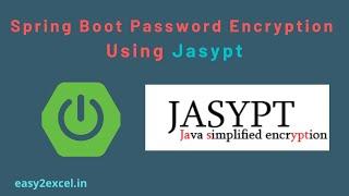 Spring Boot Password Encryption using Jasypt | Jasypt Password Encryption