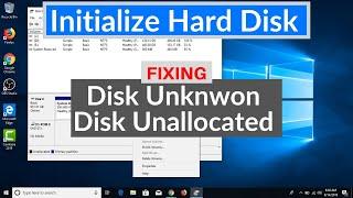 How to Initialize Hard Drive | Disk Unknown Not Initialized Unallocated [FIX]