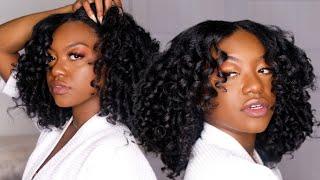 This Jumbo Flexi Rod Set on Blown Out Natural Hair is a MUST TRY!! 