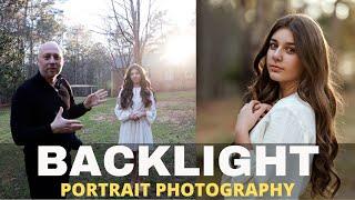 Backlit Portrait Photography at Golden Hour | Natural Light Photography Tips for Beginners